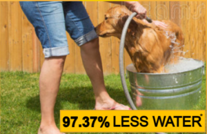 97.37% less water